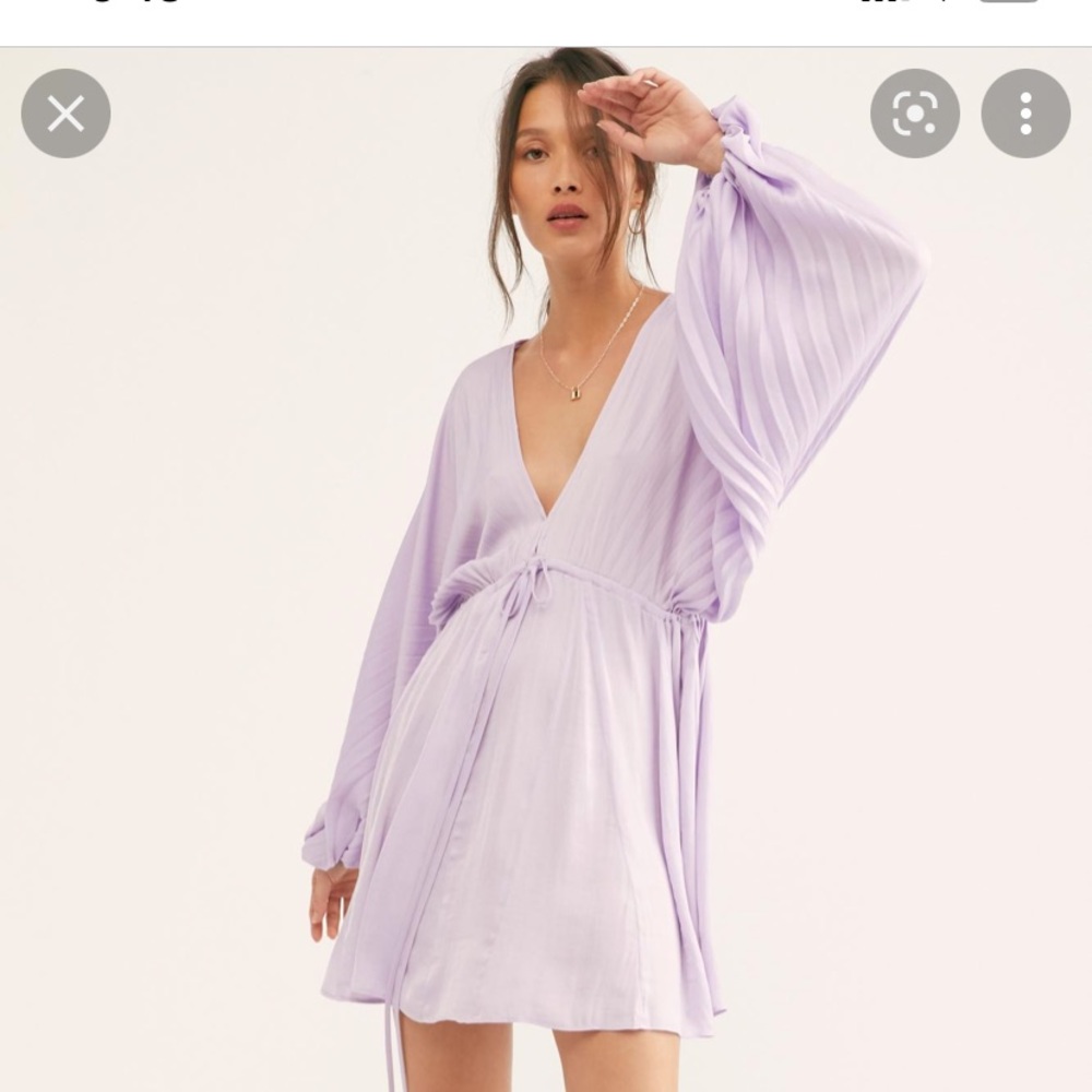 NWT Free People Ariel Mini Dress Lavender
